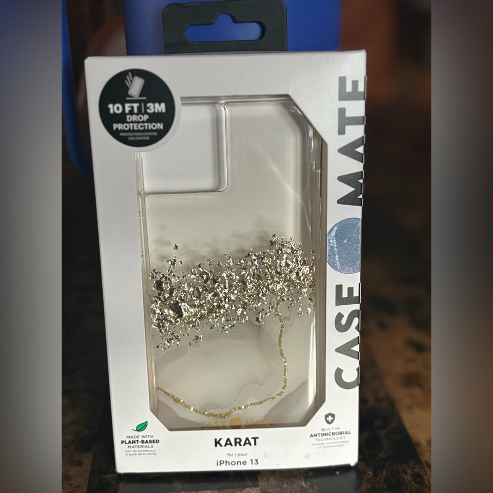 Case-Mate Karat Silver and Gold iPhone 13 Case